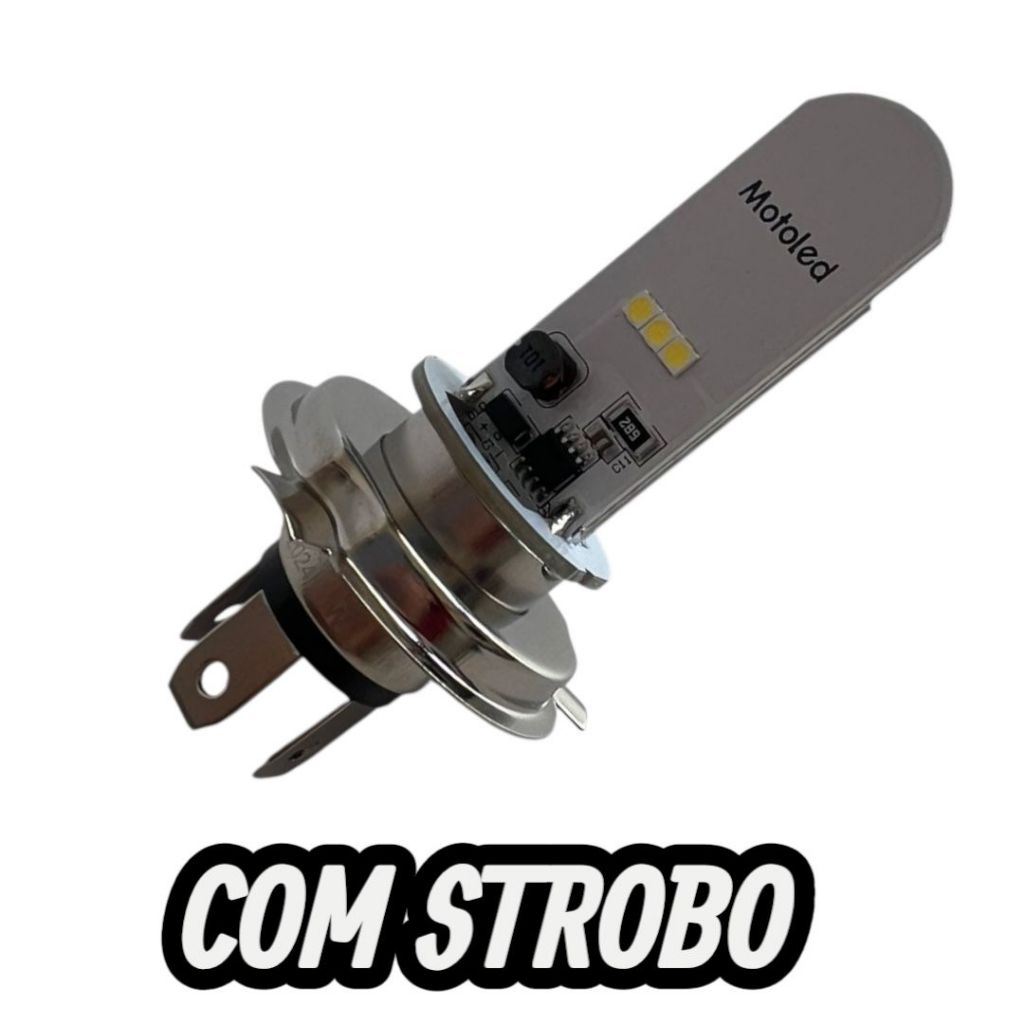 LAMPADA DE LED STROBO  H4 TITAN FAN  YBR FACTOR 125 150 160