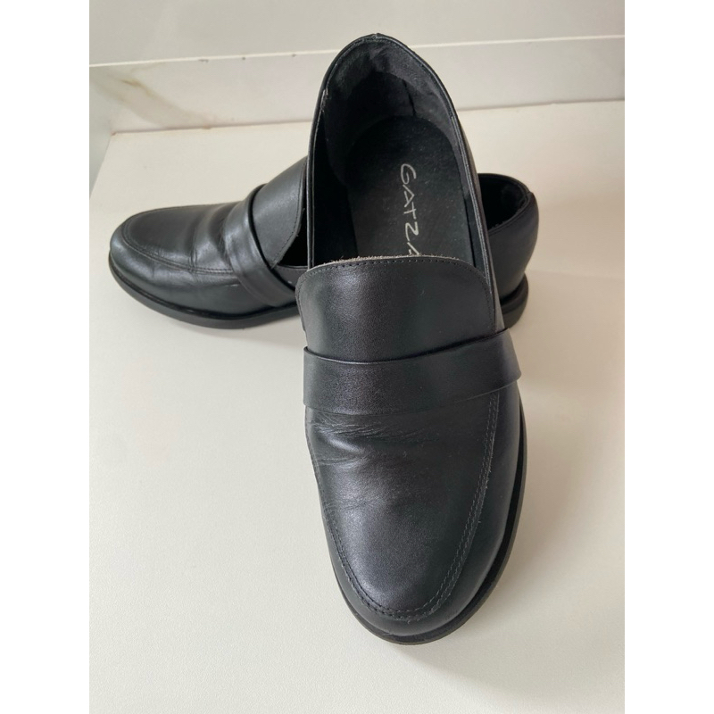 sapato preto Gatza tamanho 38 couro