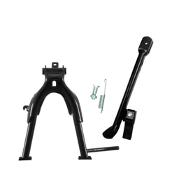 Kit Cavalete Central + Lateral Titan 150/160 Fan 150/160 Preto