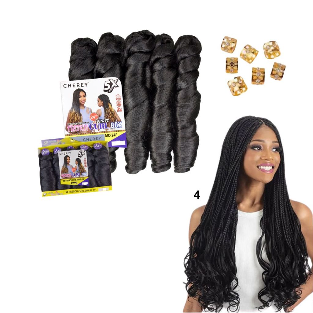 Jumbo Para Trança Cabelo French Curl Fibra Sintética Premium
