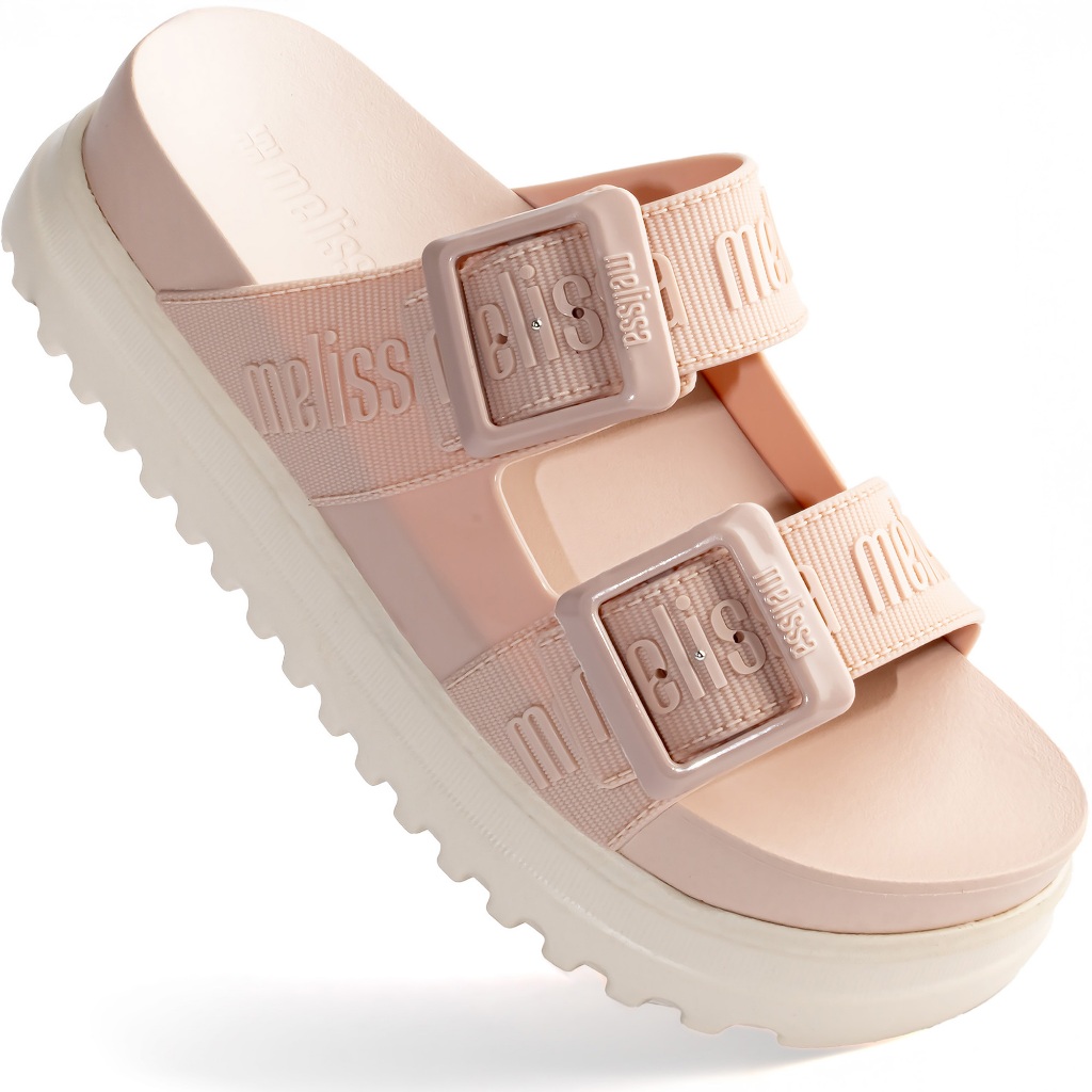 Sandália Melissa Feminina Cozy M-lover Platform Original 35977 Rosa e Bege em Oferta na Shopee