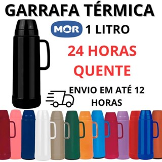 Garrafa Térmica 24 Horas Quente 1 Litro Use Mor Chá Café Leite Super Resistente - Várias Cores em Oferta na Shopee
