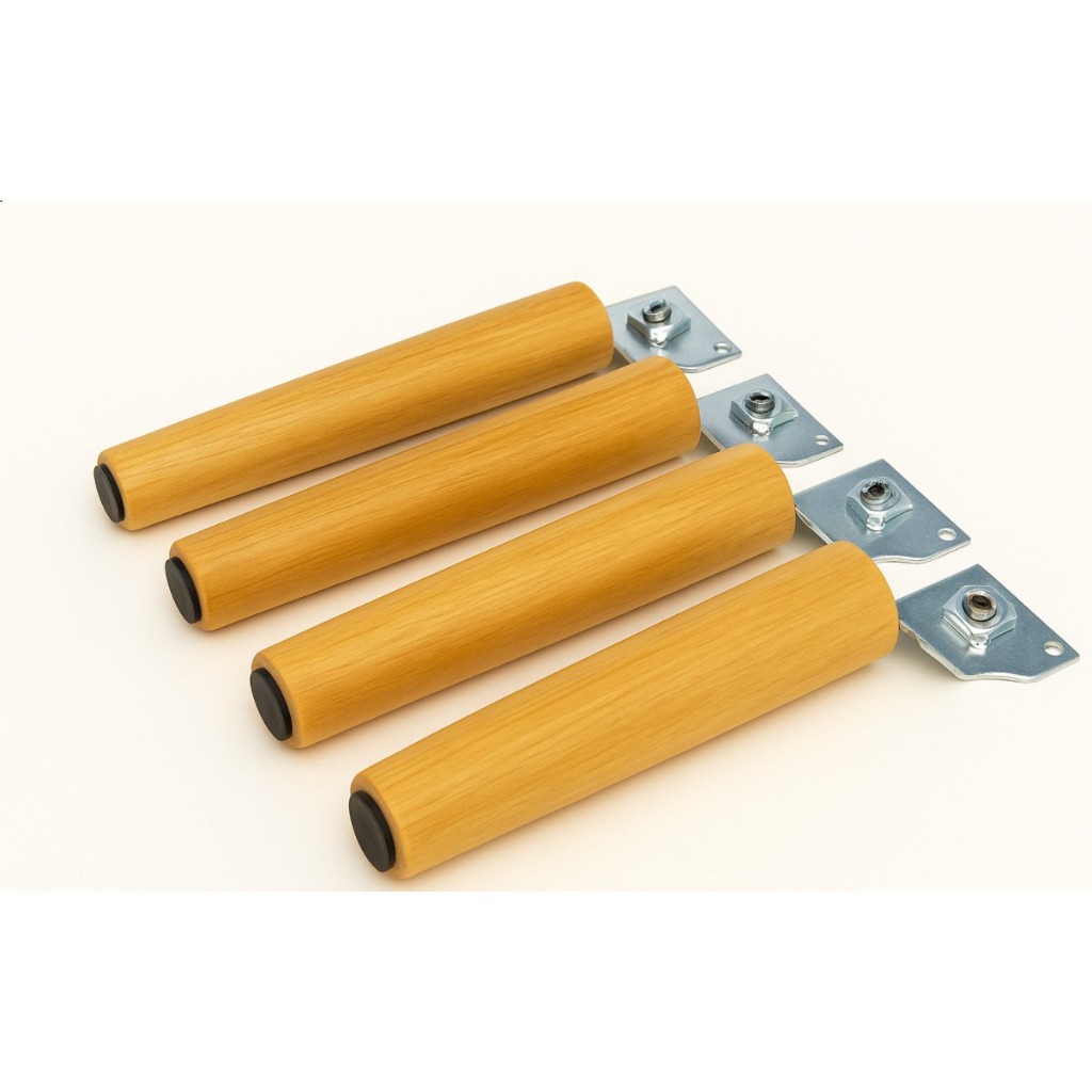 ✨ Kit de Fixação com Estilo: Pés Palito 30cm + Chapinhas + Parafusos