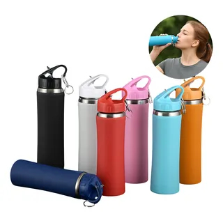 Garrafa Térmica Inox 750 ml Conserva Bebidas Quentes e Frias por até 12h Portátil