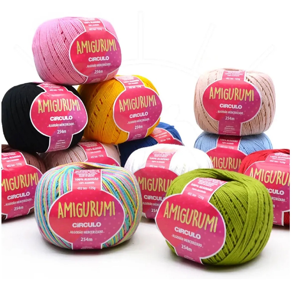 Fio Linha Amigurumi Círculo para Crochê - 125g 254m Tex 492 - Lançamento 2024 - ANUNCIO 2 em Oferta na Shopee