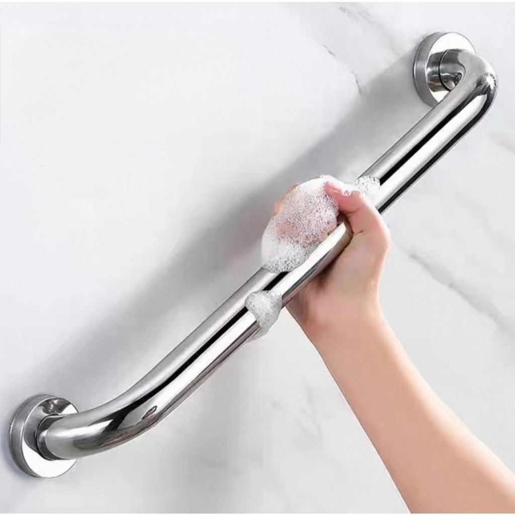 Alça de Apoio Inox Barra Acessibilidade Segurança Idoso Banheiro Corrimão Suporte Anti Queda em Oferta na Shopee
