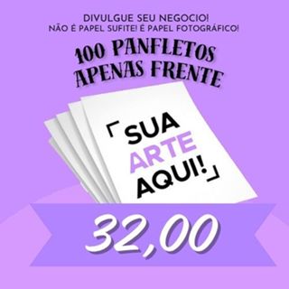 Panfleto Para Divulgação Papel Fotográfico // Flyer Personalizado em Oferta na Shopee