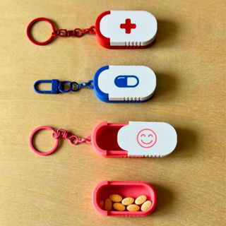 Mini Caixa de Comprimidos Deslizante 3D - CHAVEIRO - IMPRESSÃO 3D em Oferta na Shopee