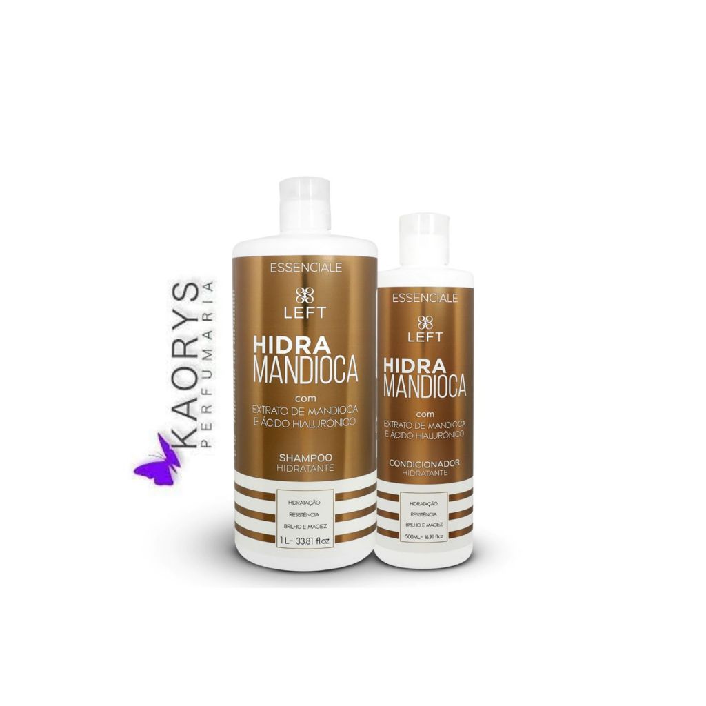 Shampoo 1L. + Condicionador 500ml. Hidra Mandioca - Left.