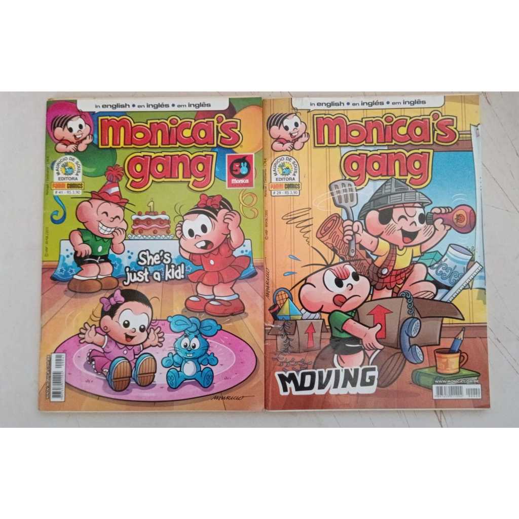 04 gibis turma da Mônica em Inglês. Leia a descrição... em Oferta na Shopee