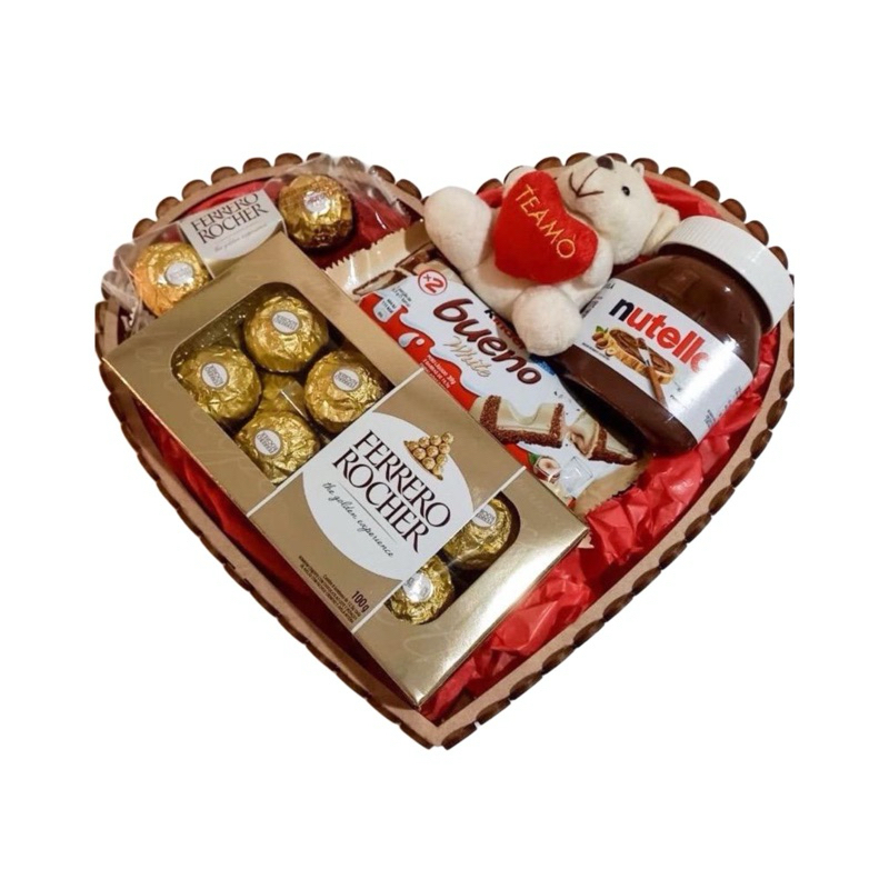 Cesta de Chocolate Ferrero Rocher /Aniversário /Namoro/Pais /Mulheres/ Datas especiais em Oferta na Shopee