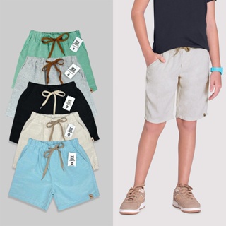 Bermuda Infantil Linho Menino Short Juvenil Premium Luxo em Oferta na Shopee