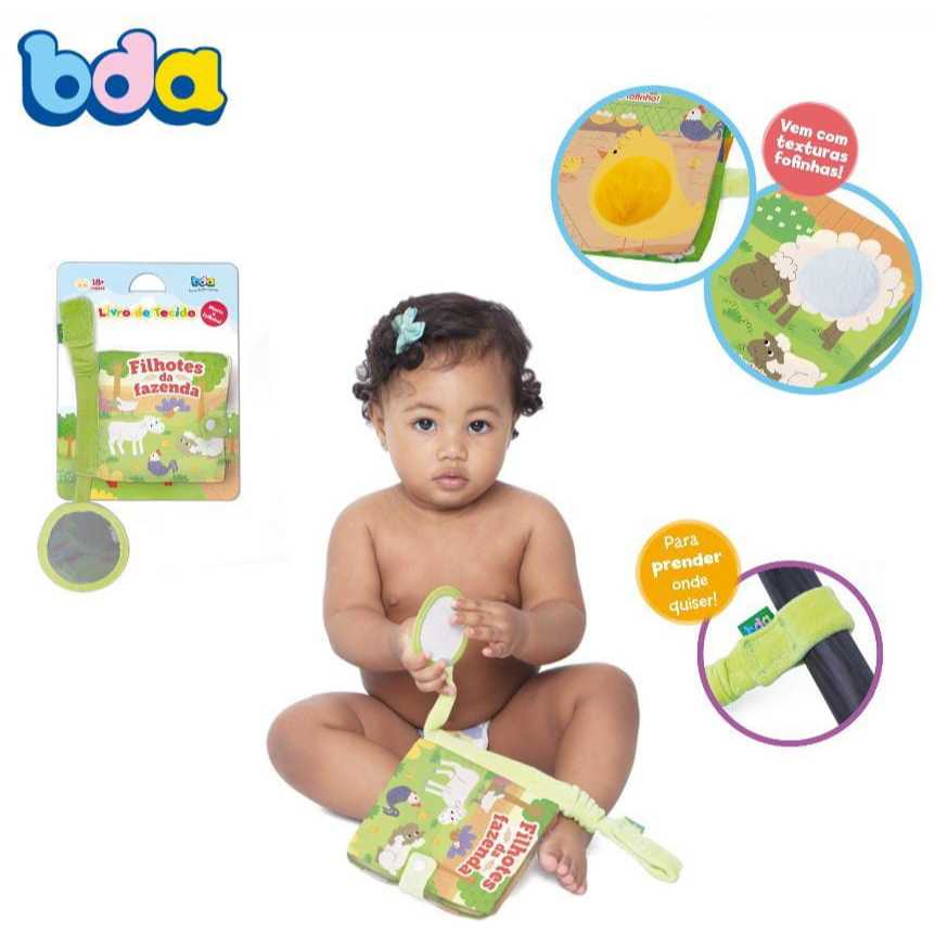 Toyster – Livro de tecido filhotes da fazenda BDA