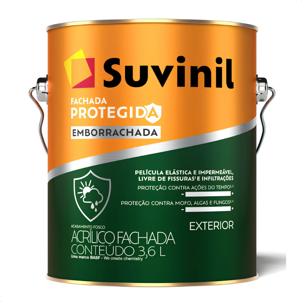 Tinta Emborrachada Proteção Total Suvinil 3,6l - Branco em Oferta na Shopee