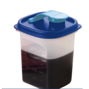 Tupperware Tupper Slim 350ml Translucido com Tampa cor Azul