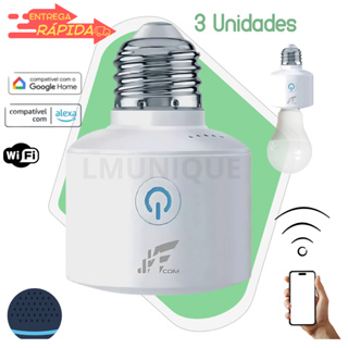 Soquete Inteligente Bocal Lâmpada Wifi Smart Alexa E27 Bocal de lampada Bivolt em Oferta na Shopee