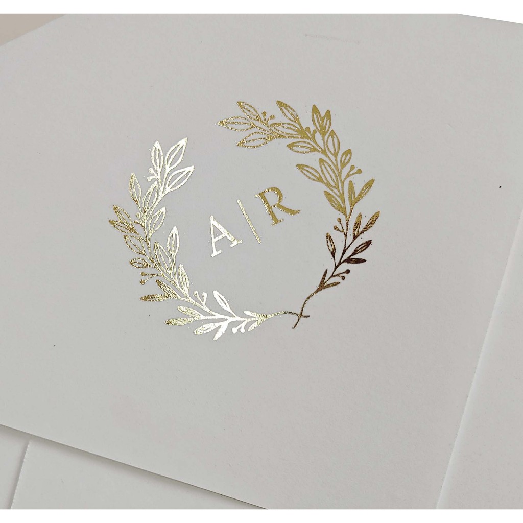 Envelope convite personalizado com SEU  monograma em HOTSTAMPING - HORIZONTAL em Oferta na Shopee