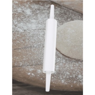 Rolo De Massa Doméstico 38cm De Plástico Branco Para Massa Super Prático Na Cozinha Confeiteiro Super Leve e Resistente em Oferta na Shopee