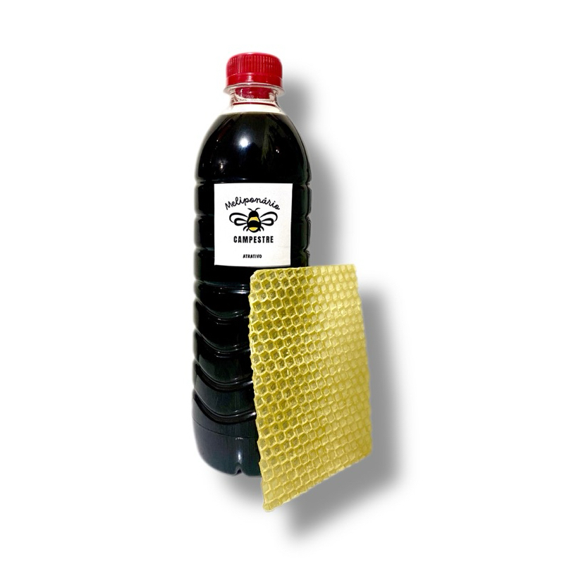 Atrativo Misto 500ml + Cera e Manual Para Captura de Abelhas Sem Ferrão, Jataí, Mandaçaia, Mirim, Uruçu, Tubuna, Borá