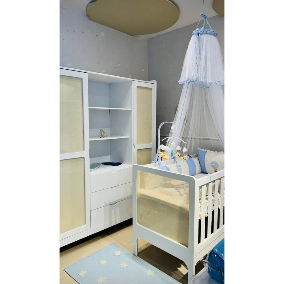 Mosquiteiro Para Berço Teto Tenda Cortinado Dossel Tulle Bebê