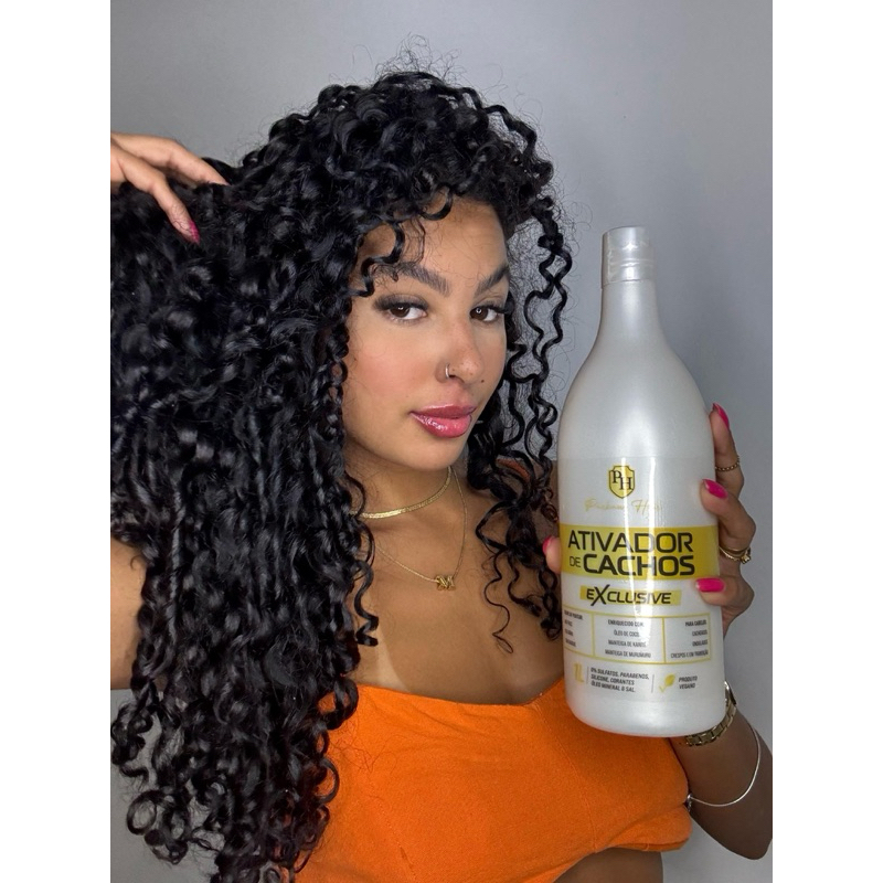 Ativador de Cachos Exclusive 1 Litro Creme de Pentear Packawhair