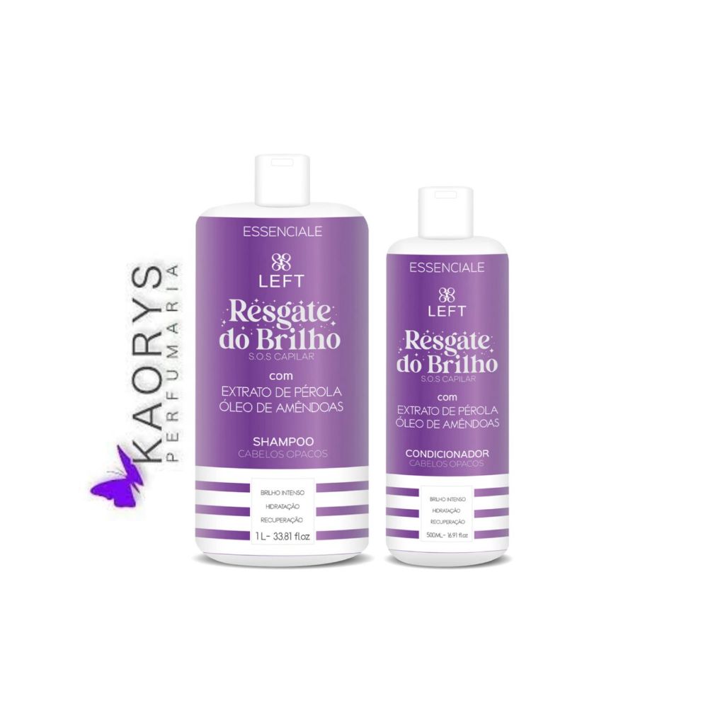 Shampoo 1L. + Condicionador 500ml. Resgate do Brilho - Left.