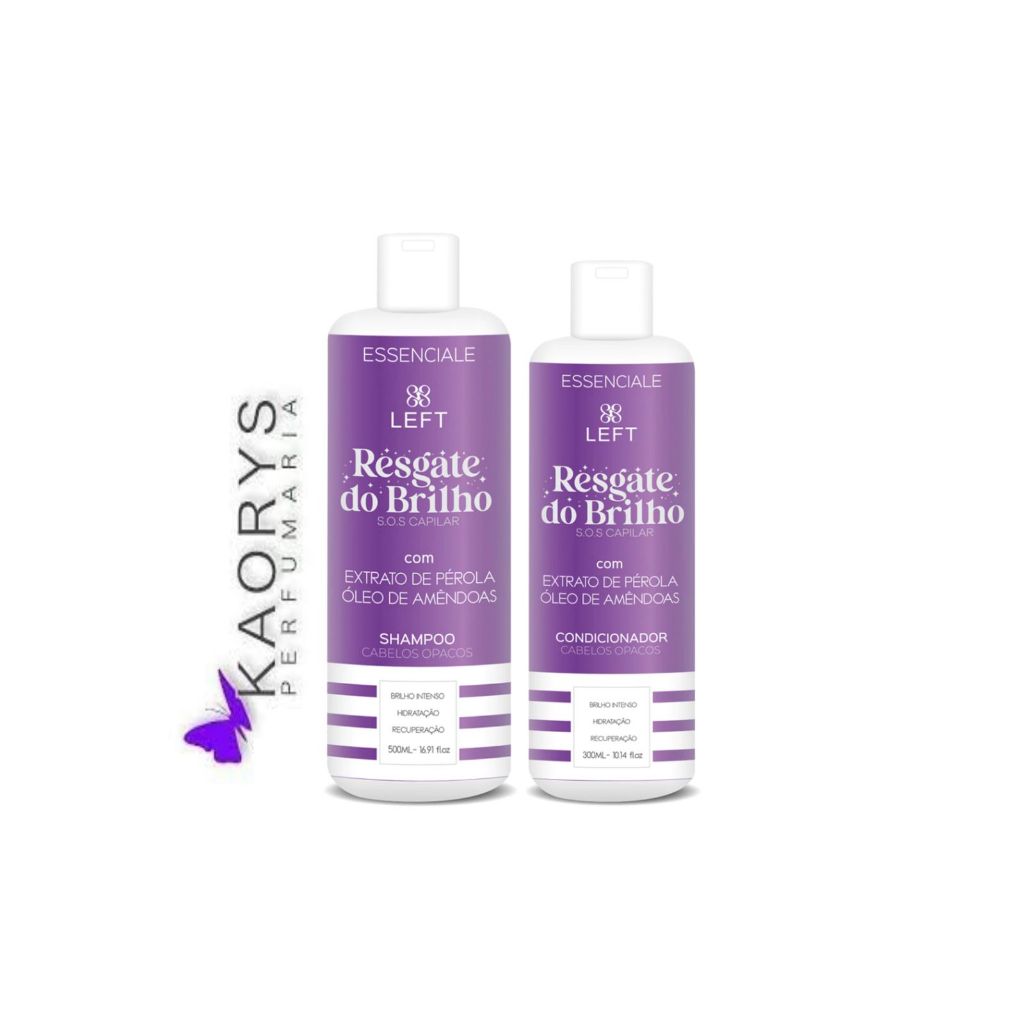 Mini Pack Essenciale Resgate do Brilho Shampoo 500ml. + Condicionador 300ml. - Left.