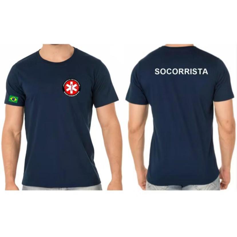 camisa socorrista masculina e feminina entrega imediata em Oferta na Shopee