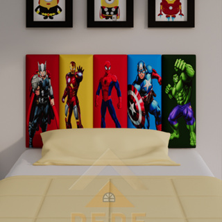 Cabeceira de Cama Infantil Estampada + Fita De Fixação Auto Colante em Oferta na Shopee