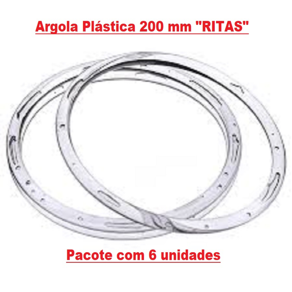 Argola Plástica N ° 200 Transparente Artesanato 6 Unidades em Oferta na Shopee