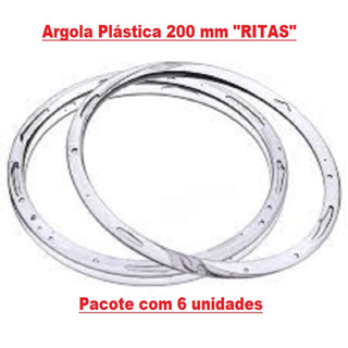 Argola Plástica N ° 200 Transparente Artesanato 6 Unidades em Oferta na Shopee