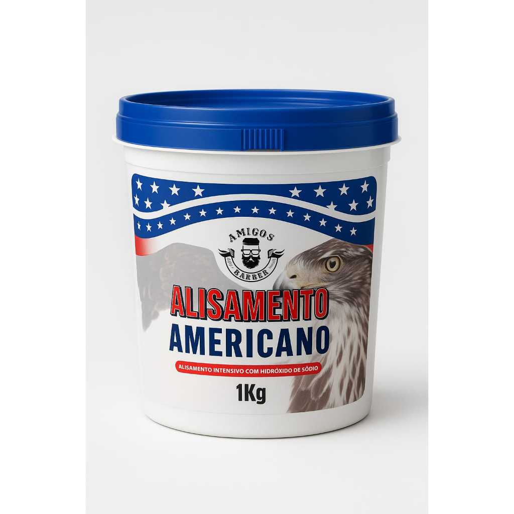 Relaxamento Alisamento Americano 1 kilo para barbeiro e cabeleireiro
