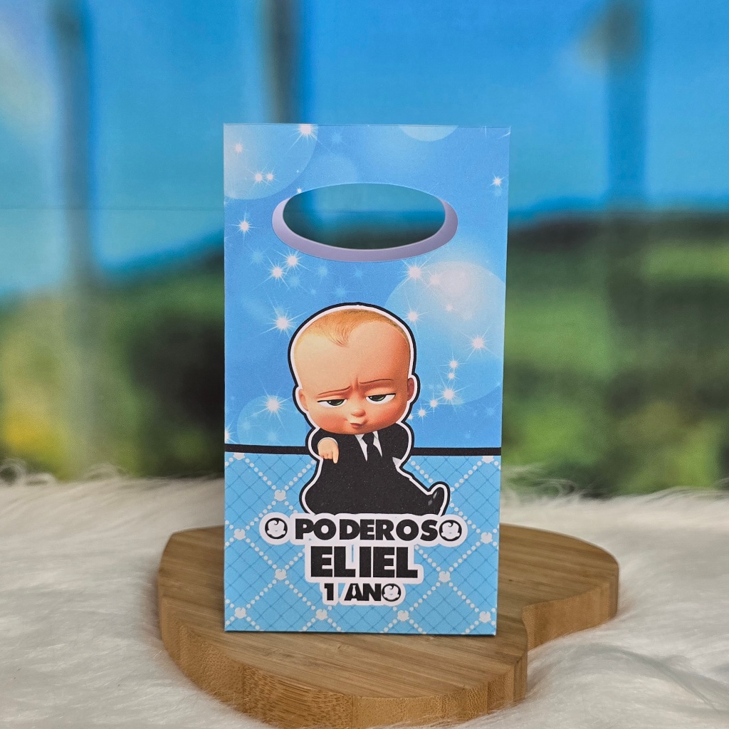 PEGUE E MONTE - Sacolinha Surpresa Personalizada PODEROSO CHEFINHO  - Lembrancinha para festa