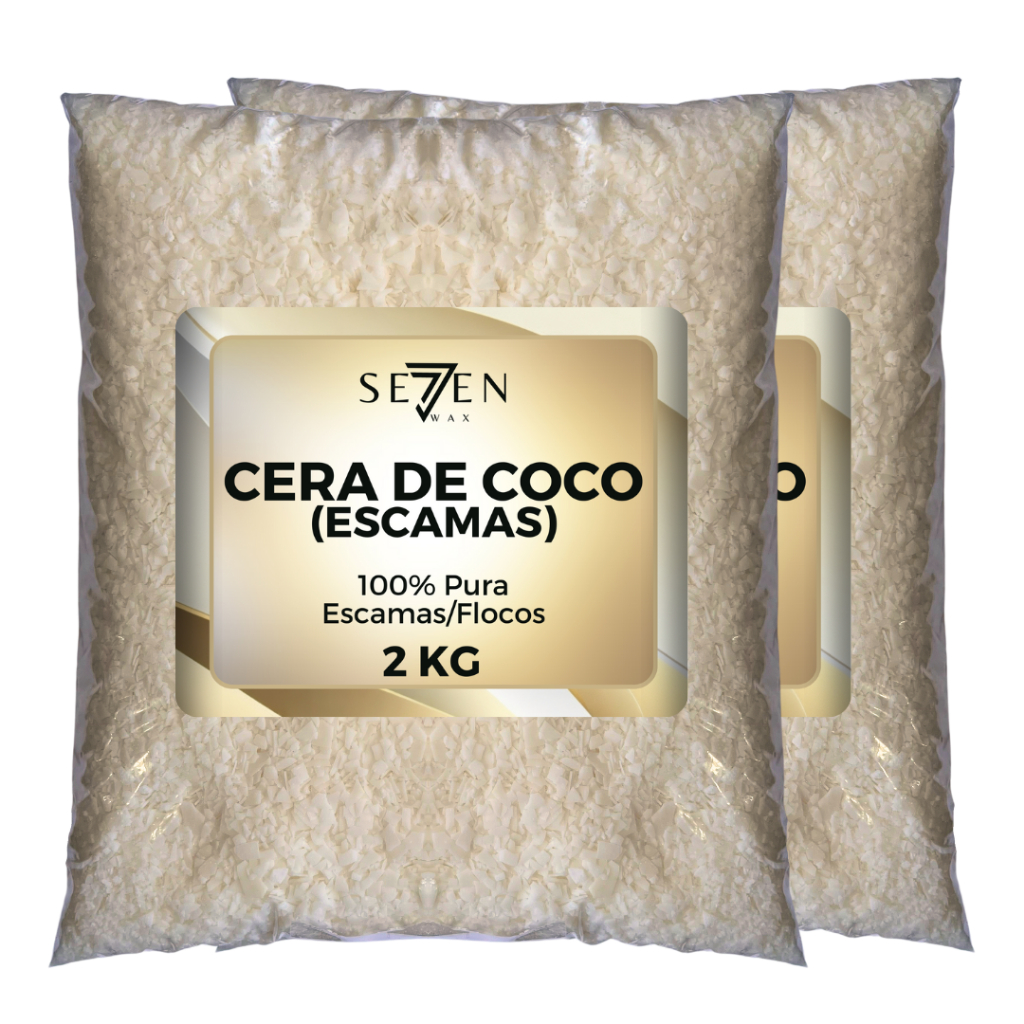 Cera de Coco  Vegetal em Escamas – (Pura) e Pronta para Uso em Oferta na Shopee