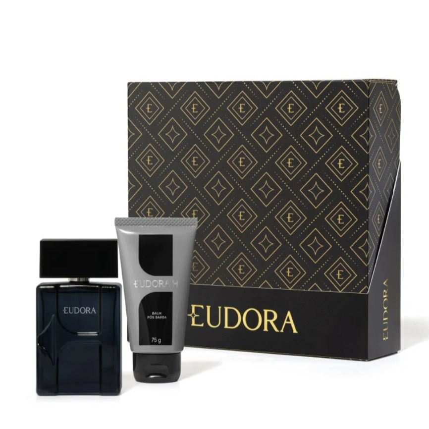 Estojo Eudora H Masculino Deo Colônia 100ml E Pós Barba 75 gr Edição Presente Dia Dos Pais