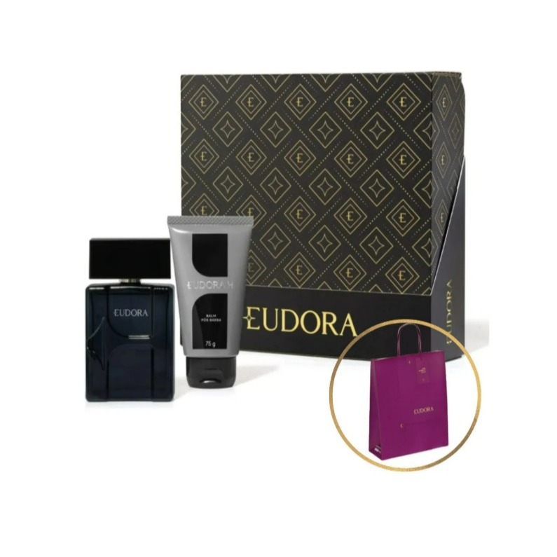 Kit Masculino Eudora H (2 Itens) Com Sacola Presente Eudora