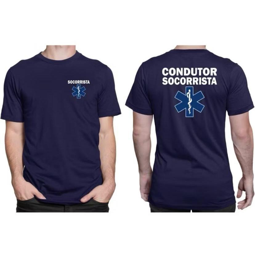 camisa condutor socorrista camiseta unisex entrega imediata algodao em Oferta na Shopee