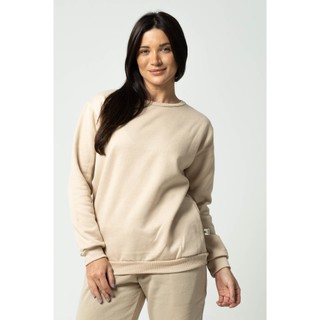 Moletom Gola Redonda Unissex Careca Blusa de Frio Casaco Feminino Flanelado Liso Algodão
