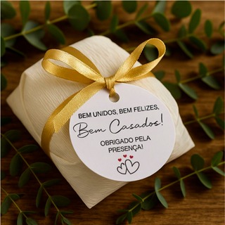 40 Tag para Bem Casado Lembrancinha de Casamento Redonda 4cm com furo Várias Cores em Oferta na Shopee