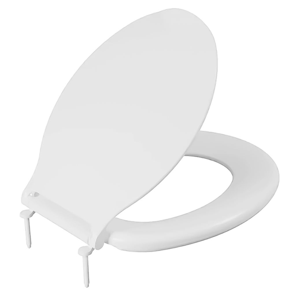 Assento Sanitário Tampa Vaso Resistente E Confortável Banheiro Plástico Ergonômico Moderno BRANCO - Home & Living