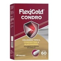 Flexigold Condro Colageno Tipo II - Condroitina - Glucosamina 60 Capsulas em Oferta na Shopee