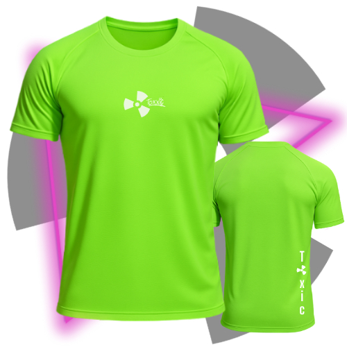 Camiseta Dry Fit Masculina Academia Fitness Treino Corrida – Verde Neon - TOXIC FITNESS