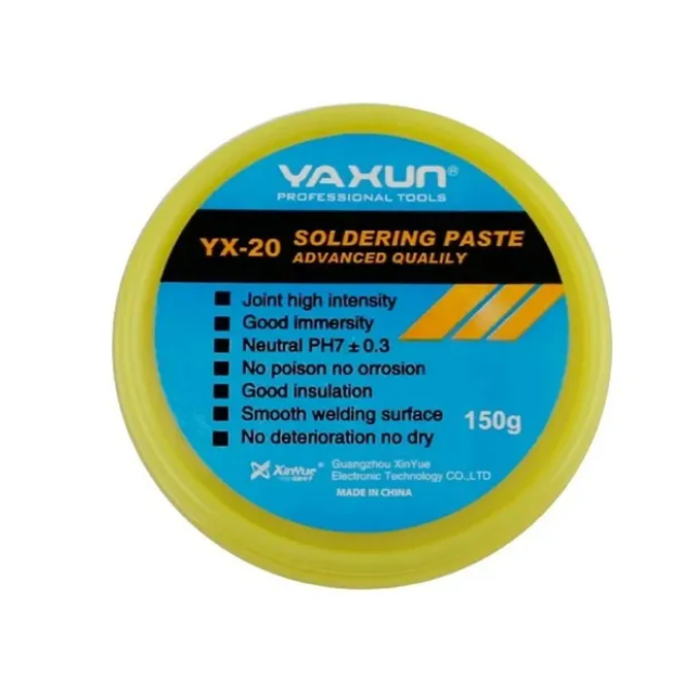 Fluxo de Solda Yaxun YX-20 Pasta Pastosa 150g Professional envio inmediato