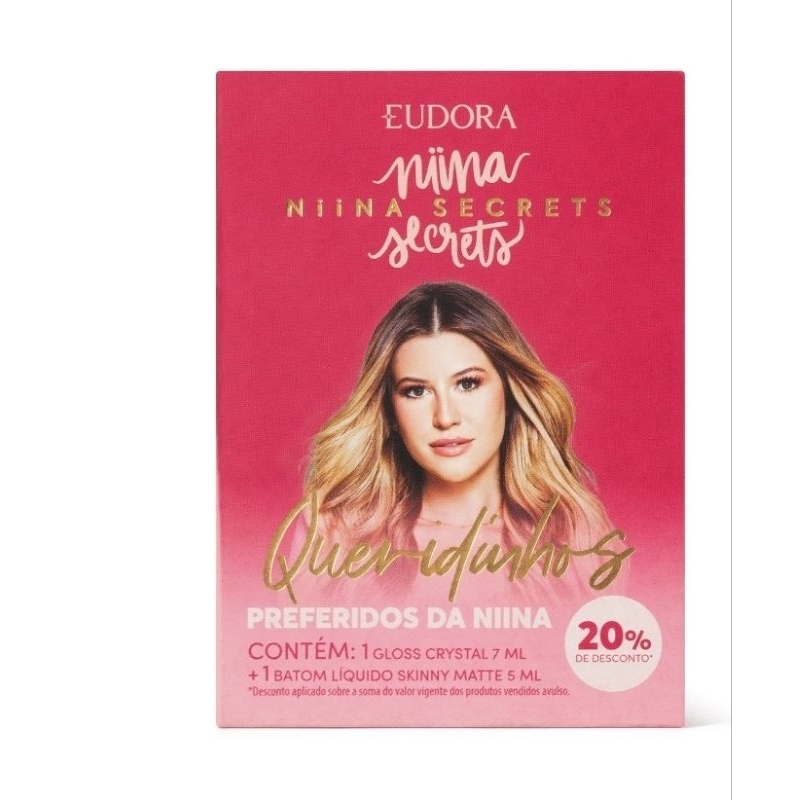niina secrets gloss cristal e batom liquido skinny matte