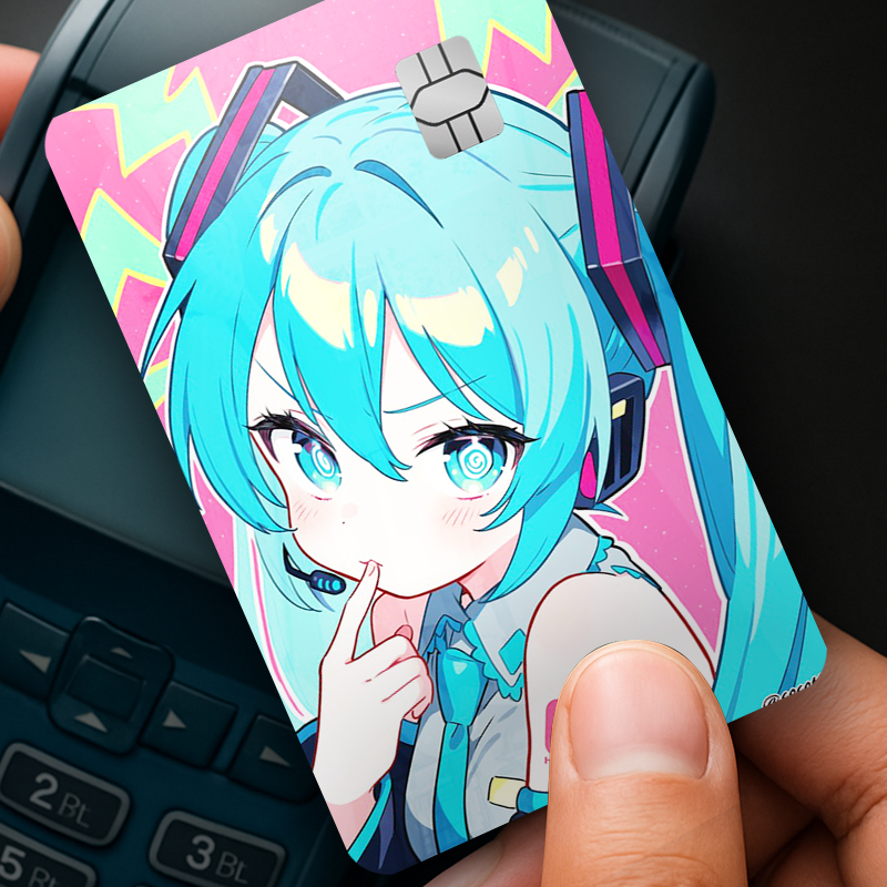 Película Adesiva para Cartão Hatsuni Miku, Volacoids, Geek, Pop, K-Pop, Presente  – Skin Card