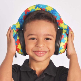 Abafador de ruído Infantil Crianças Autistas, produto aveludado e macio removíveis em Oferta na Shopee