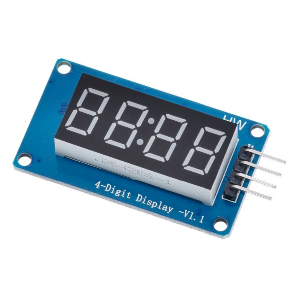 KIT 2 Display 7 Segmentos 4 Digitos Tm1637 Relogio Modulo P/ Esp8266 Arduino