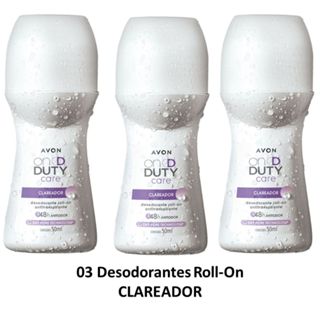 Kit com 3 unidades Desodorante Roll-On On Duty Clareador 48ml - Feminino em Oferta na Shopee