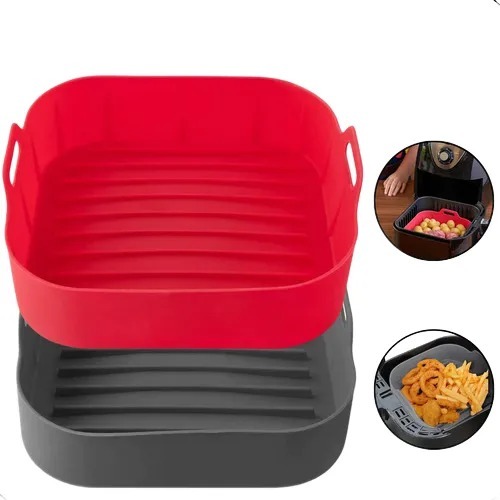 Forma De Silicone Airfryer Cesto Fritadeira Elétrica Grande 21CM em Oferta na Shopee