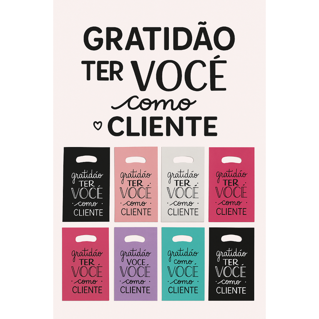 100 SACOLAS COM FRASE - 16x20 20x30 25x35 30x40 40x50 LOJA em Oferta na Shopee